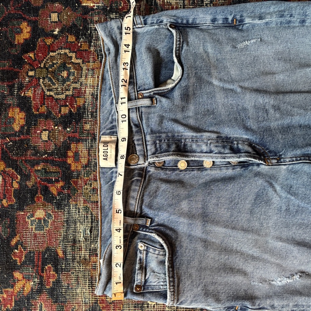 Agolde Nico Light Blue Skinny Jeans - Picture 3 of 6